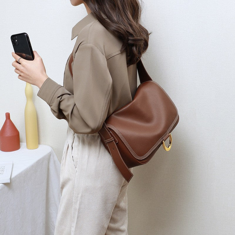 Minimalist Leather Shoulder Bag, product image 5