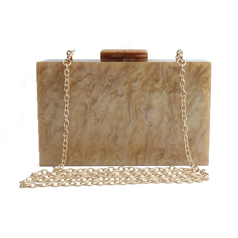 Marble-Effect Acrylic Box Clutch, product image 6