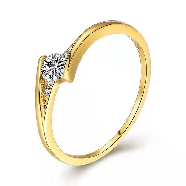 Crossover Solitaire Accent Ring, product image 6