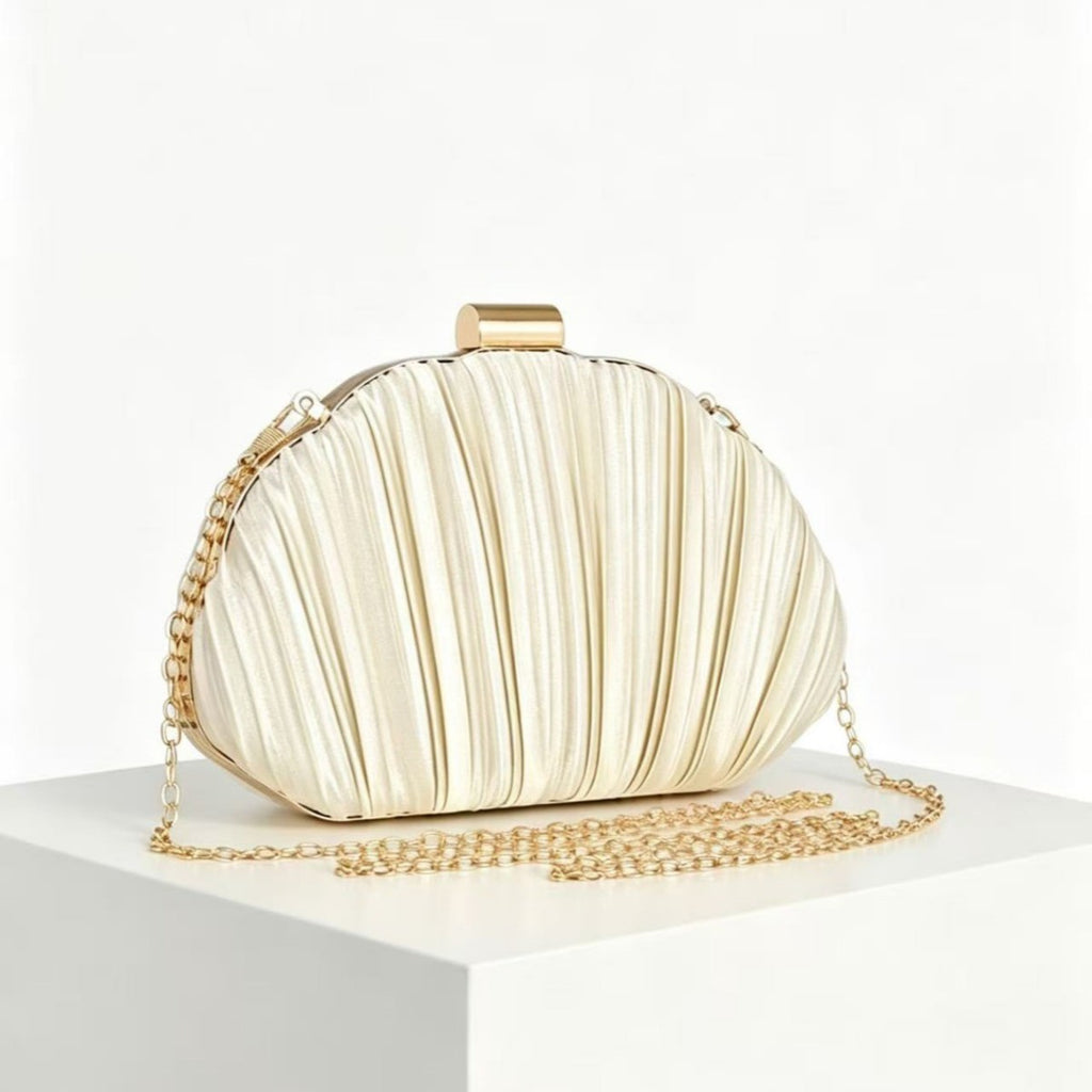 Pleated Shell Crossbody Clutch, product image 5