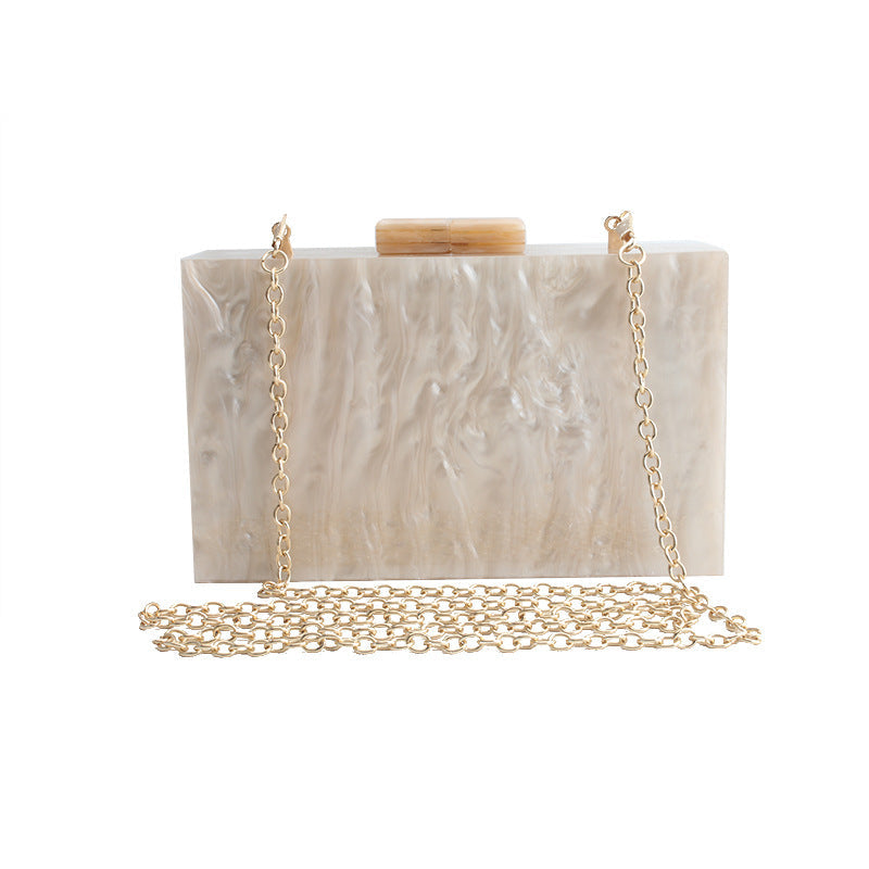 Marble-Effect Acrylic Box Clutch, product image 5