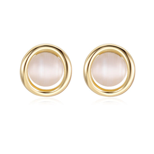 Circular Halo Stud Earrings, product image 2