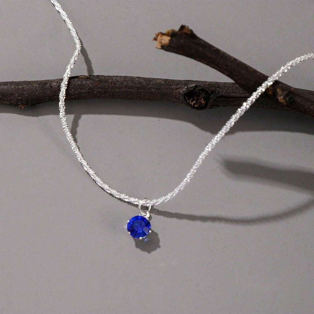 Solitaire Zircon Pendant Necklace, product image 6