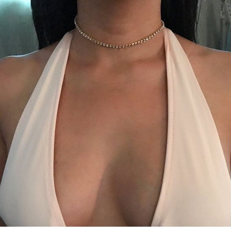 Crystal Tennis Choker Necklace, product image 3
