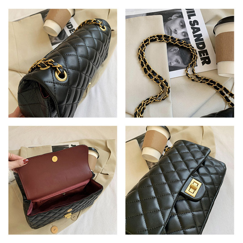 Diamond Quilted Chain Shoulder Bag, product image 6