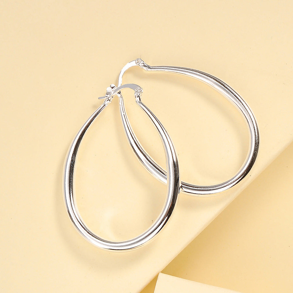 Teardrop Hoop Earrings, product image 2