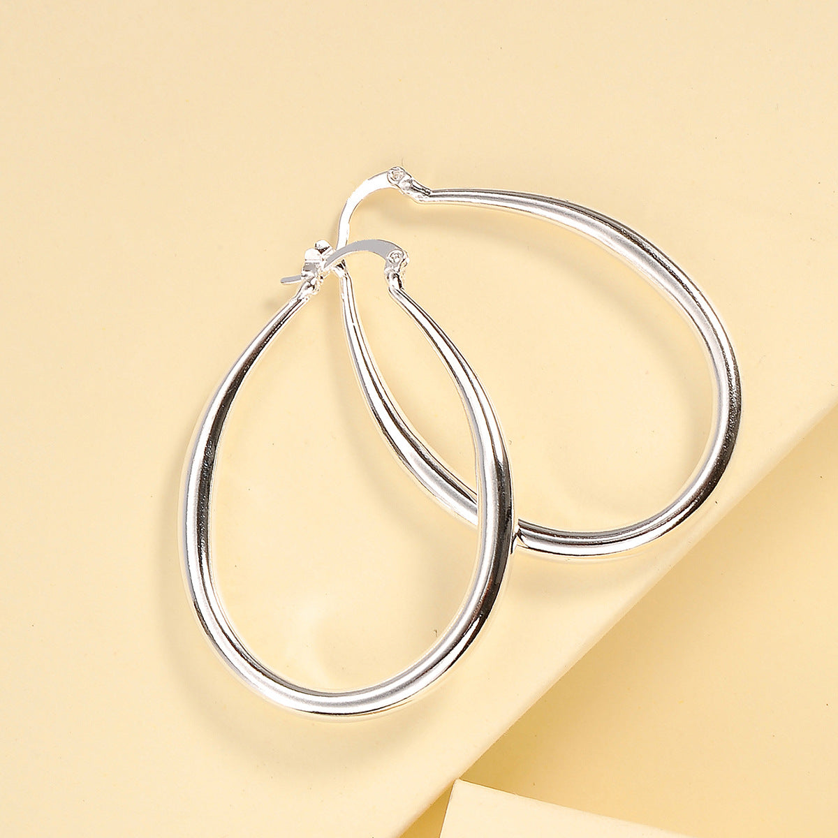 Teardrop Hoop Earrings, product image 2