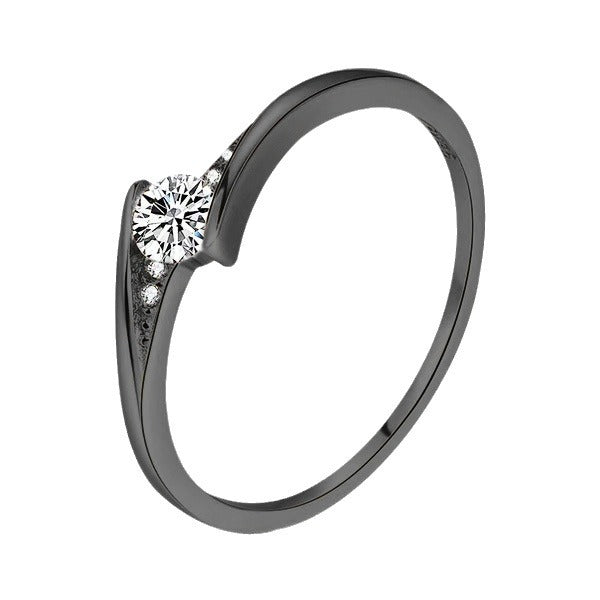 Crossover Solitaire Accent Ring, product image 3