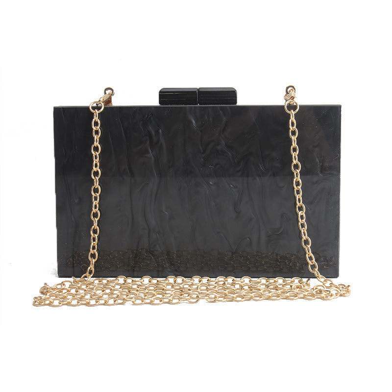 Marble-Effect Acrylic Box Clutch, product image 4