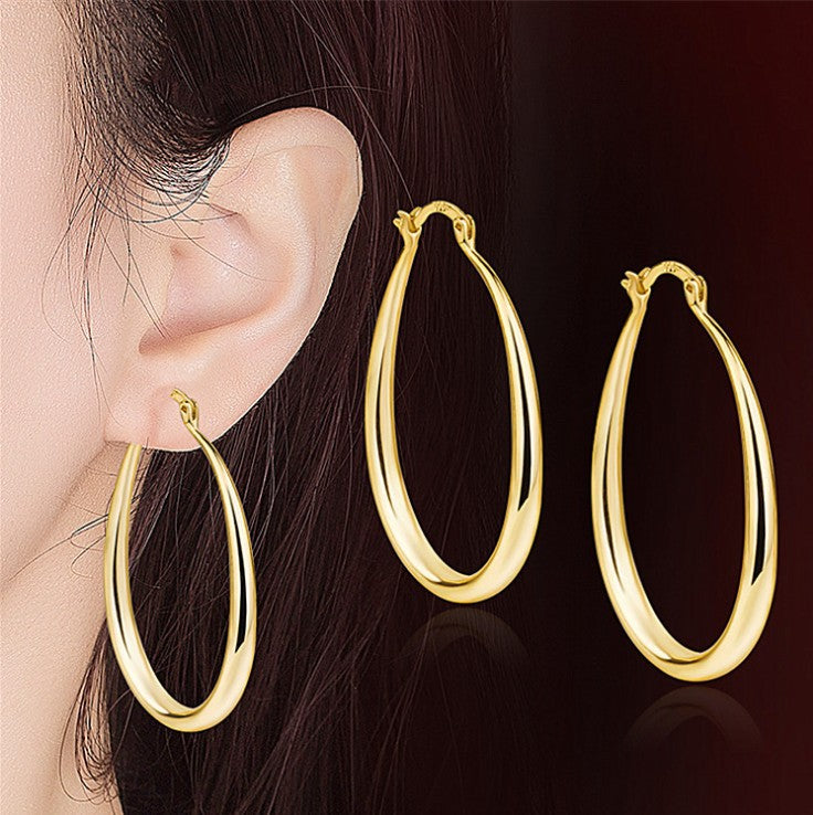 Teardrop Hoop Earrings, product image 7