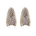 Pavé Curved Geometric Stud Earrings, product image 4
