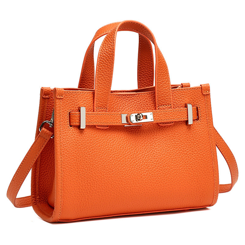 Structured Belted Leather Mini Tote, product image 7