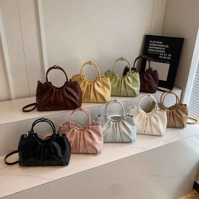 Pleated Front Top-Handle Bag, product image 3
