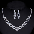 V-Silhouette Rhinestone Jewelry Set, product image 2
