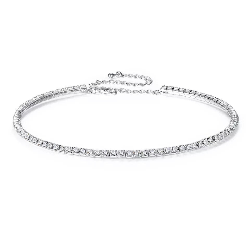 Crystal Tennis Choker Necklace, product image 2