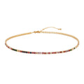 Multi-Color Zircon Tennis Necklace, product image 2