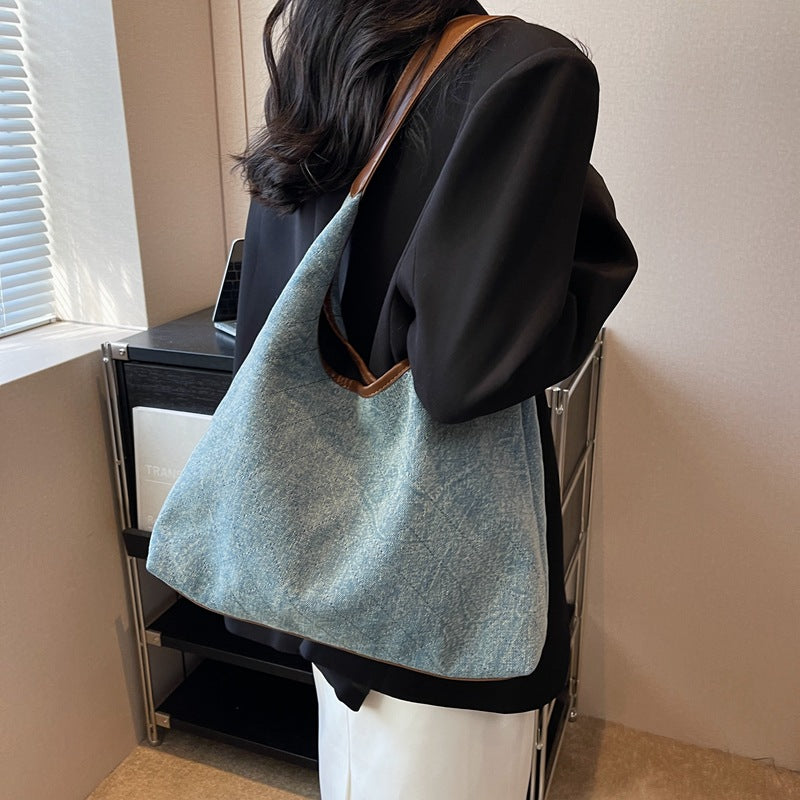 Classic Denim Canvas Shoulder Bag, product image 7