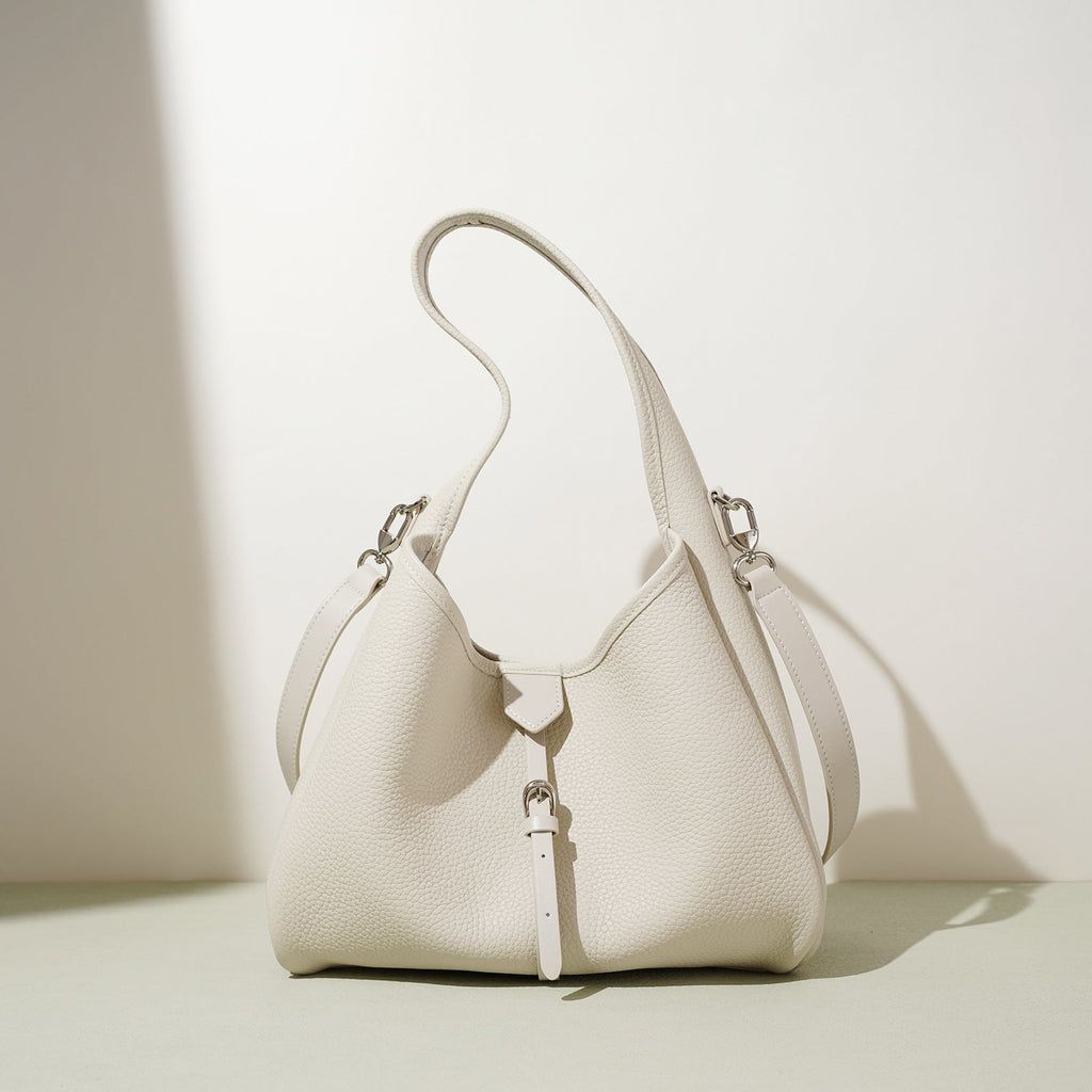 Grained Leather Convertible Bucket Bag, product image 2