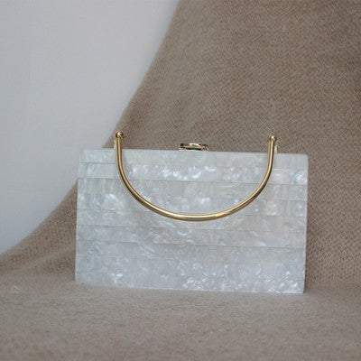 Pearlescent Tiled Box Clutch, product image 5