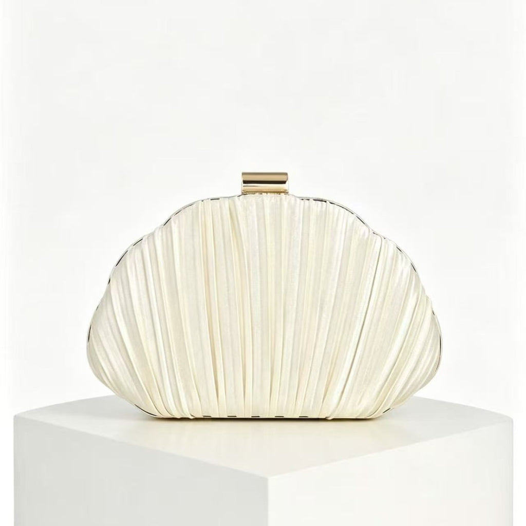 Pleated Shell Crossbody Clutch, product image 2