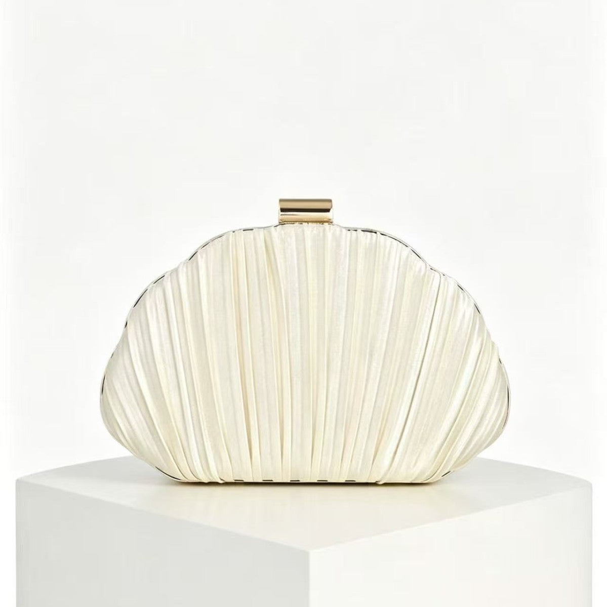 Pleated Shell Crossbody Clutch, product image 2