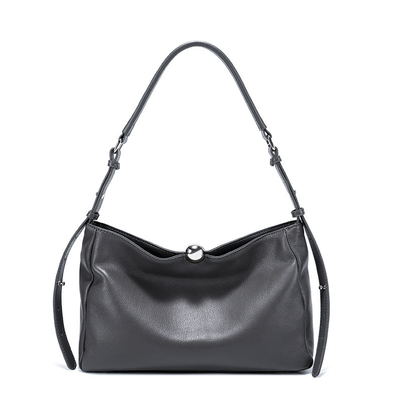 Slouchy Leather Shoulder Bag, product image 4