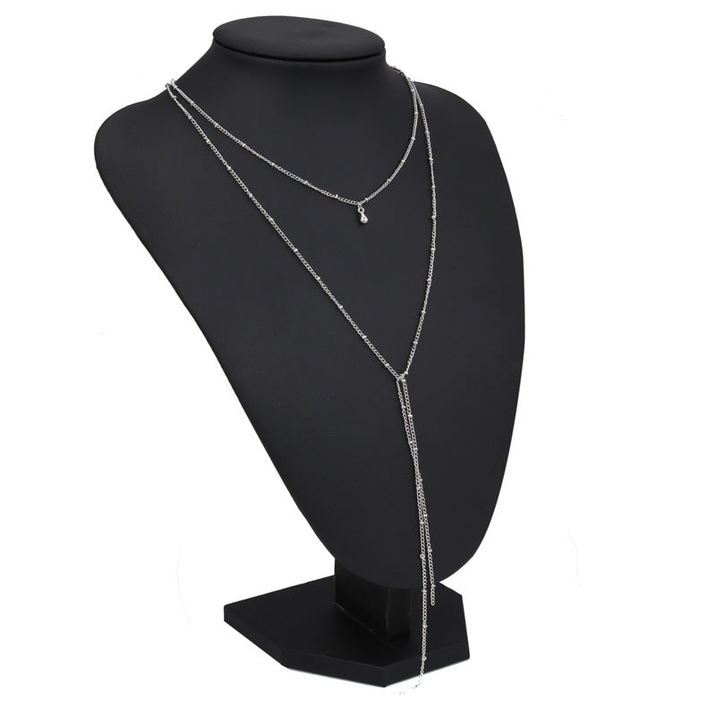 Layered Droplet Lariat Necklace, product image 7