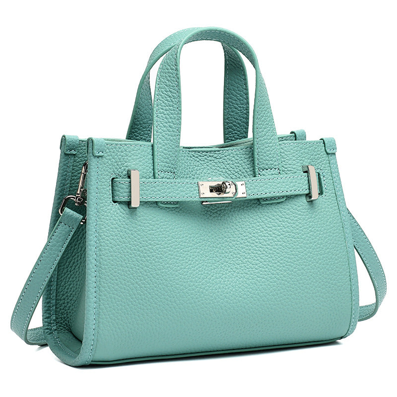 Structured Belted Leather Mini Tote, product image 3