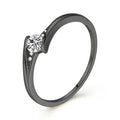 Crossover Solitaire Accent Ring, product image 5