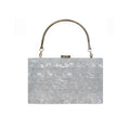 Pearlescent Tiled Box Clutch, product image 2