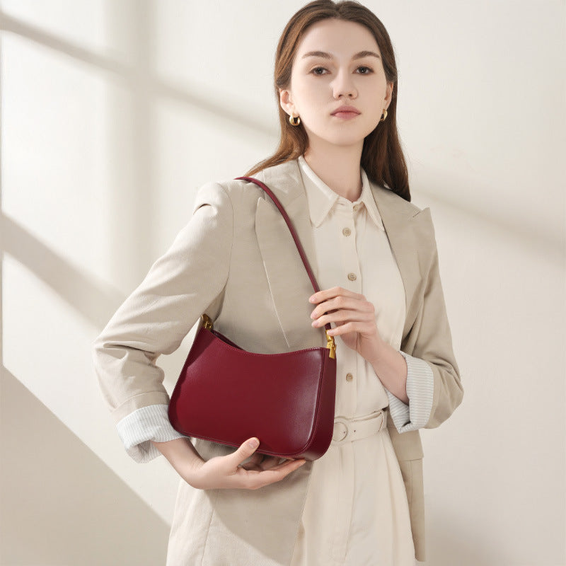 Sculptural Oval Leather Shoulder Bag, product image 9