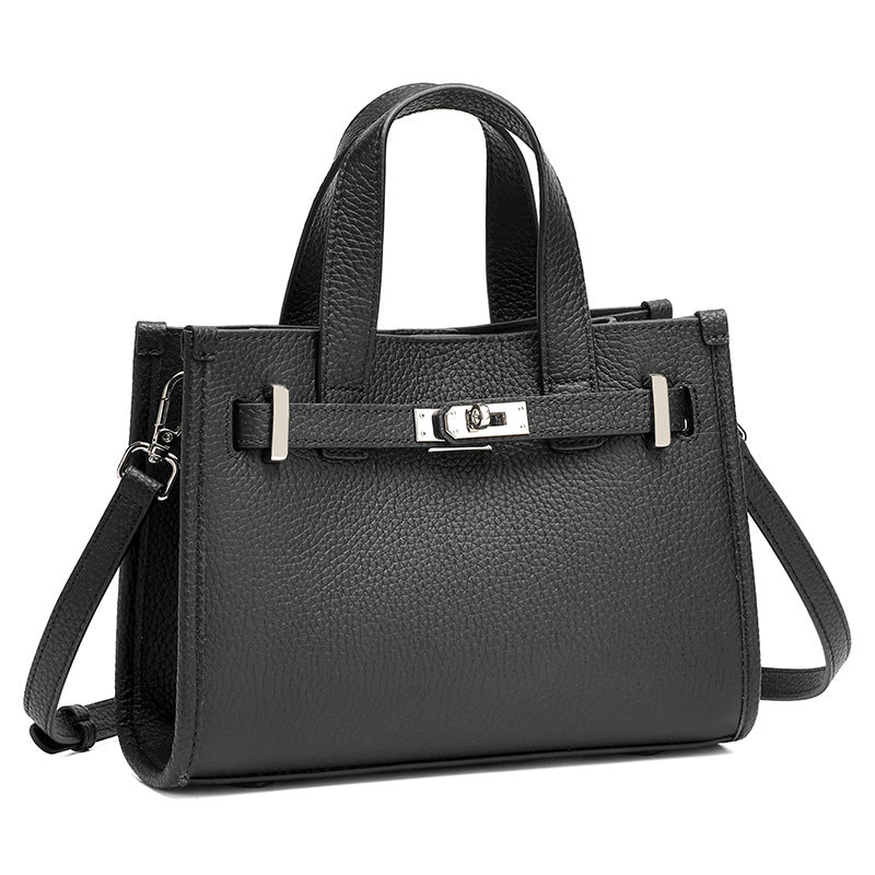 Structured Belted Leather Mini Tote, product image 5