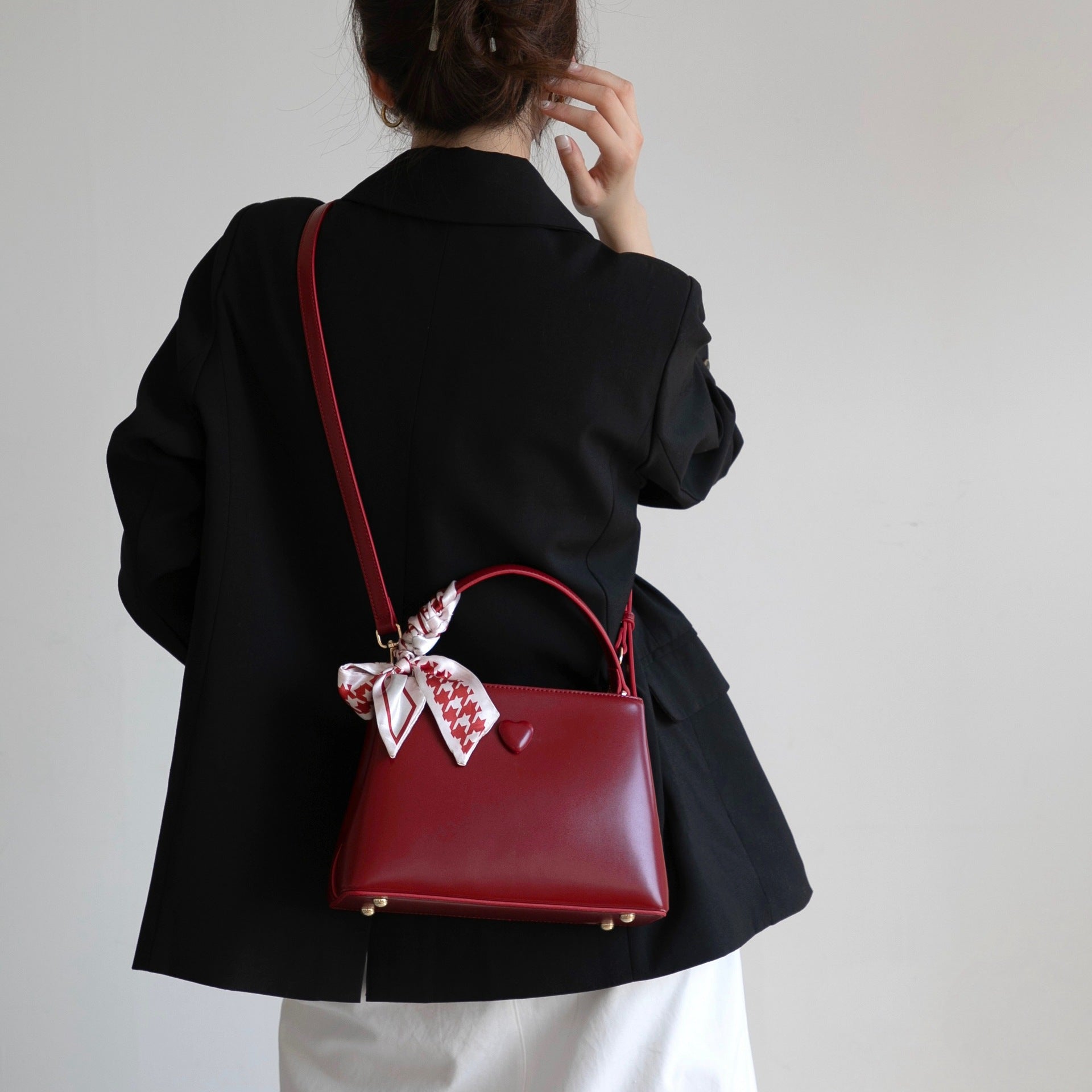 Heart Accent Top-Handle Satchel, product image 5