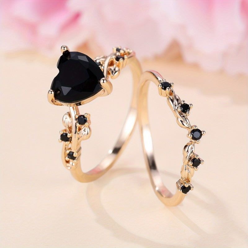 Heart Motif Stackable Ring Set, product image 8