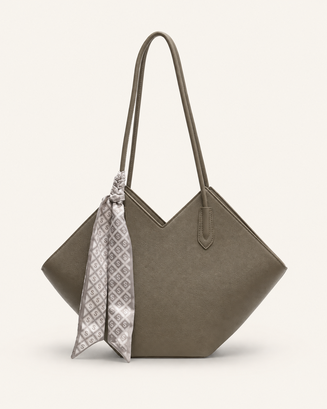 V-Cut Trapeze Tote Bag