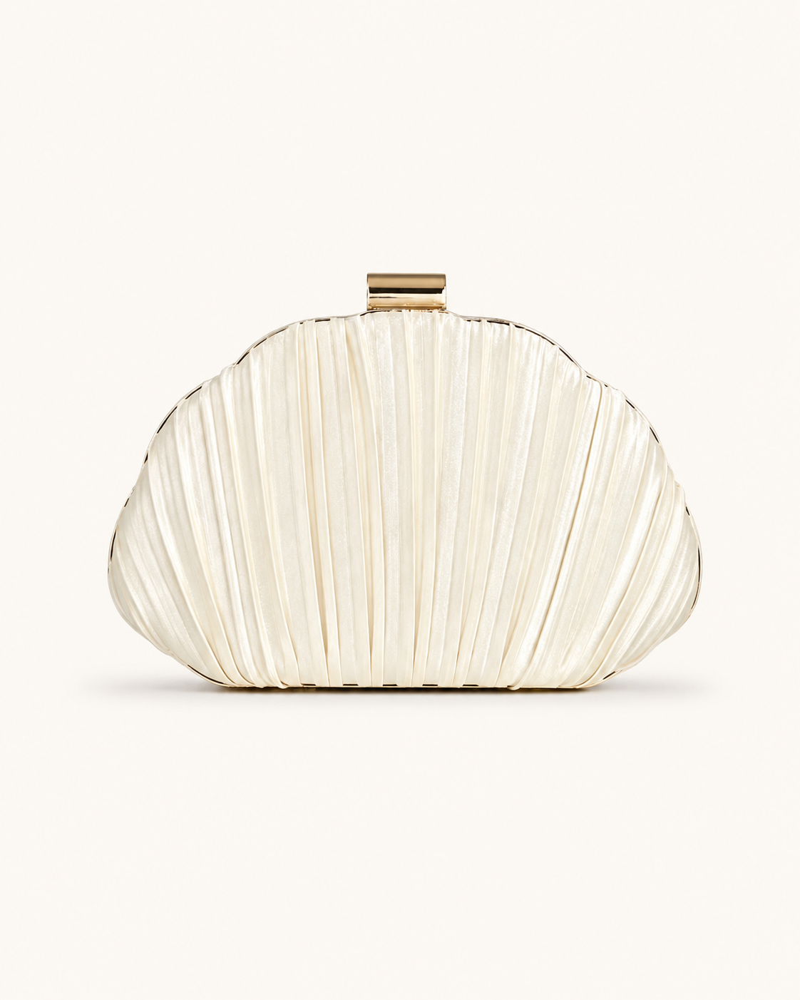 Pleated Shell Crossbody Clutch, product image 1