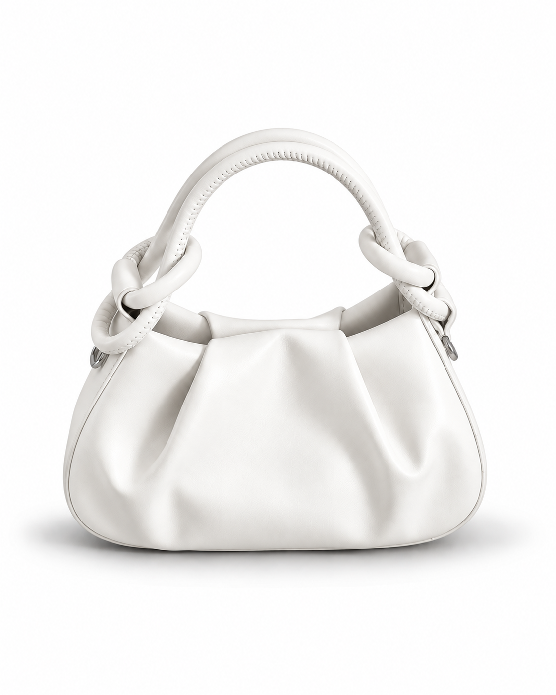 Ruched Knot Shoulder Bag