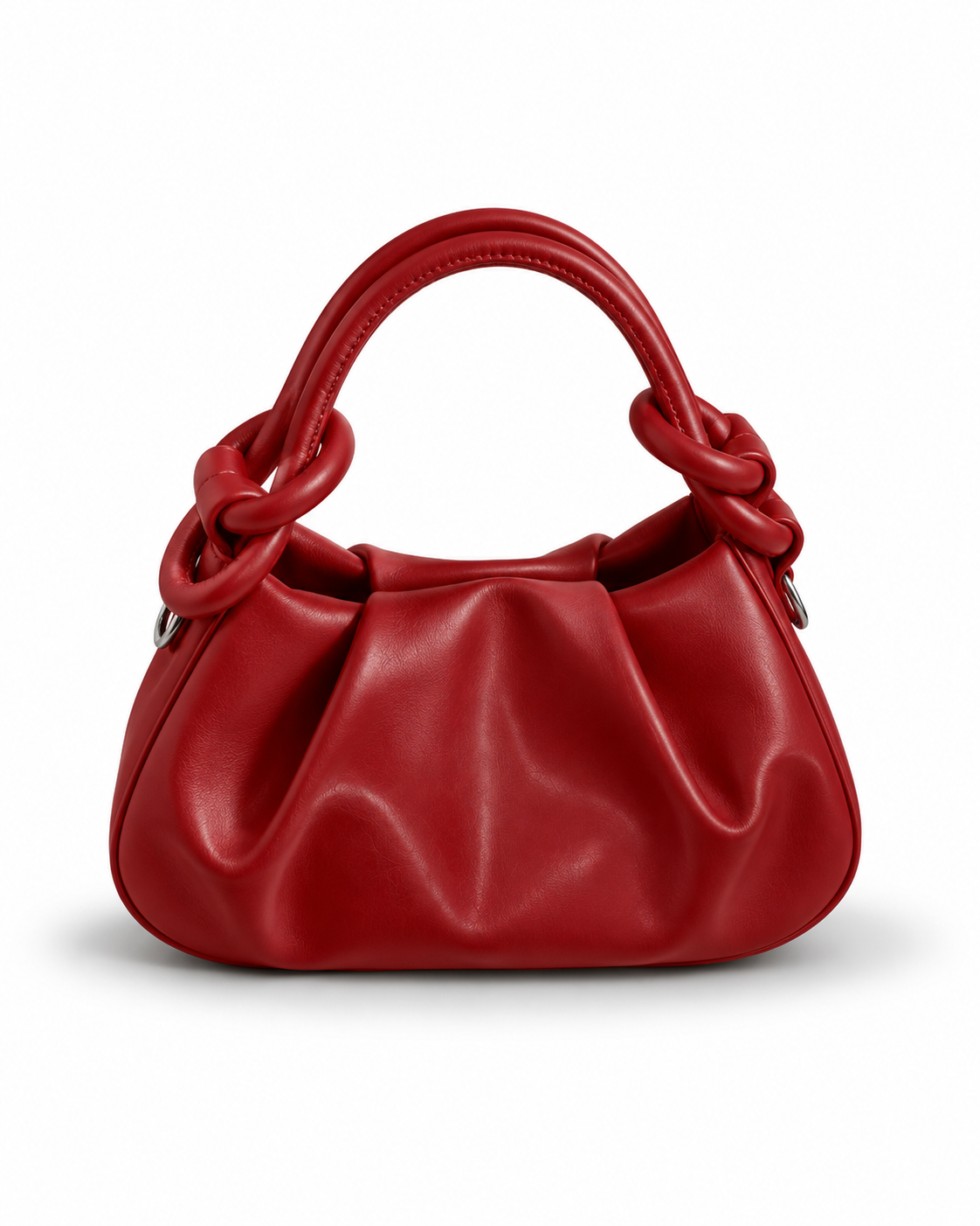Ruched Knot Shoulder Bag
