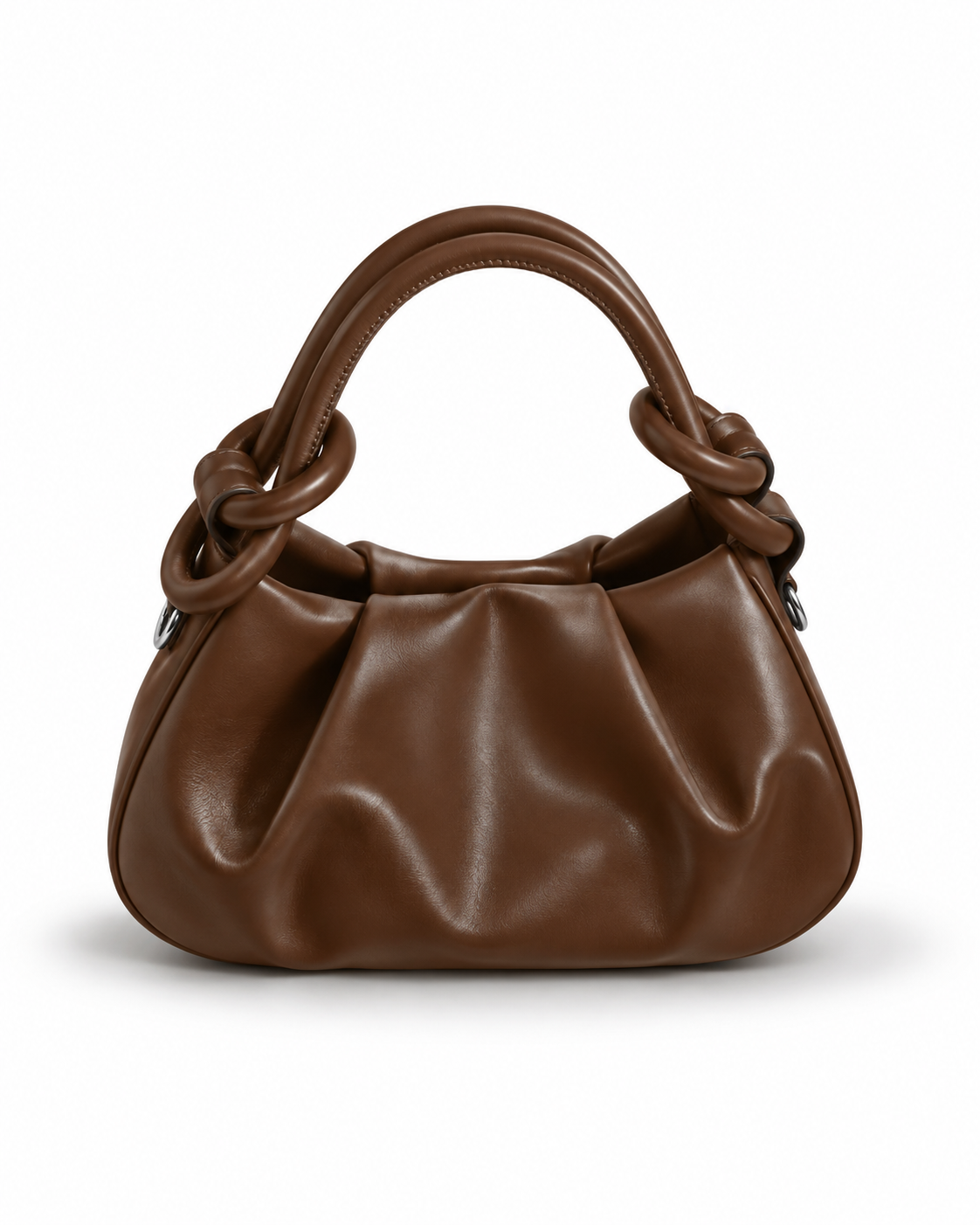 Ruched Knot Shoulder Bag