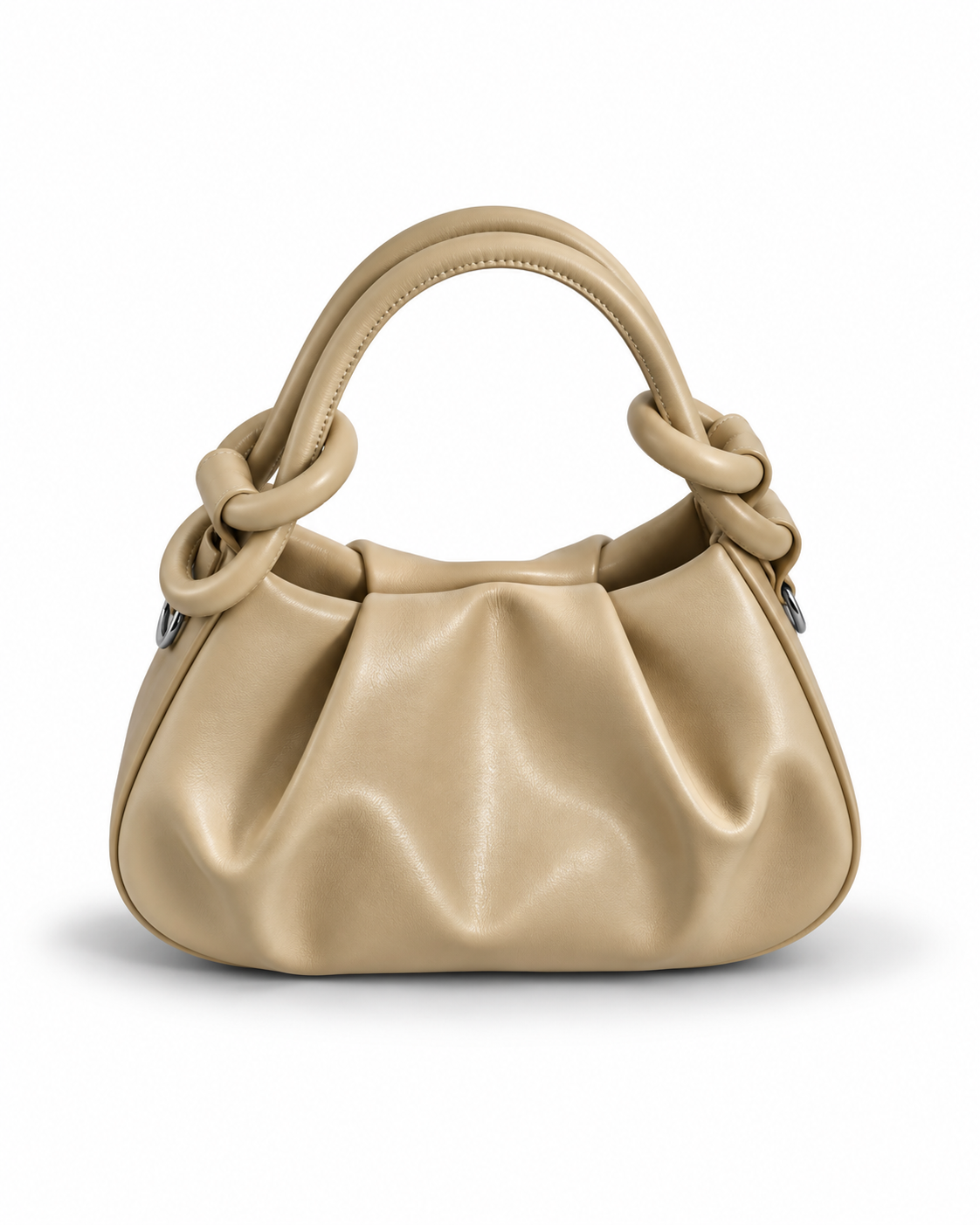 Ruched Knot Shoulder Bag