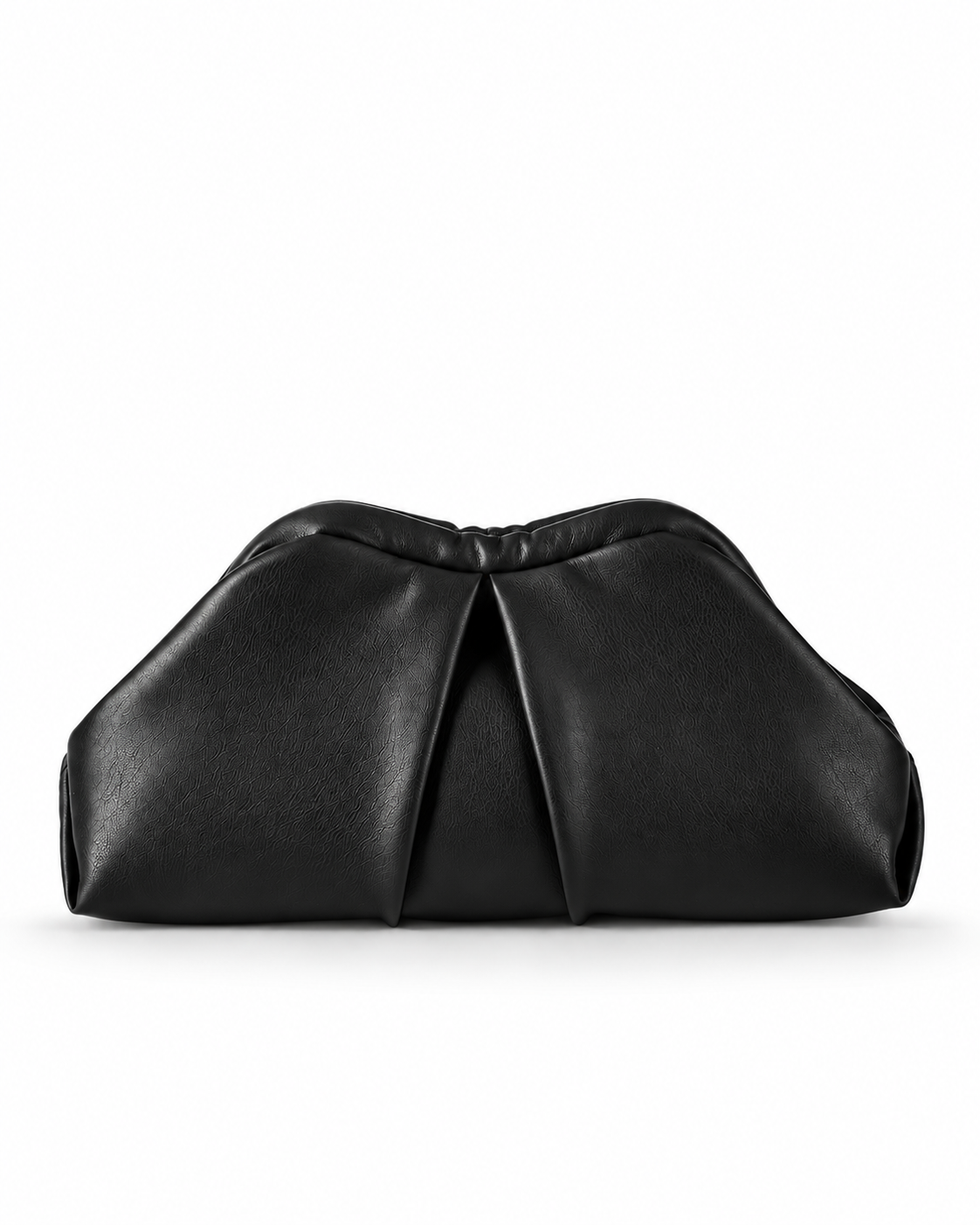 Ruched Chain Clutch