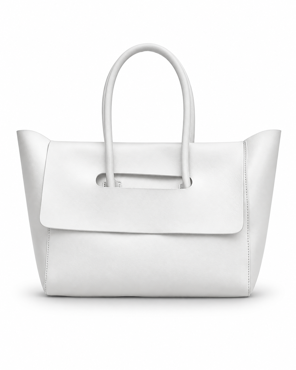 Flared Flap Shoulder Tote