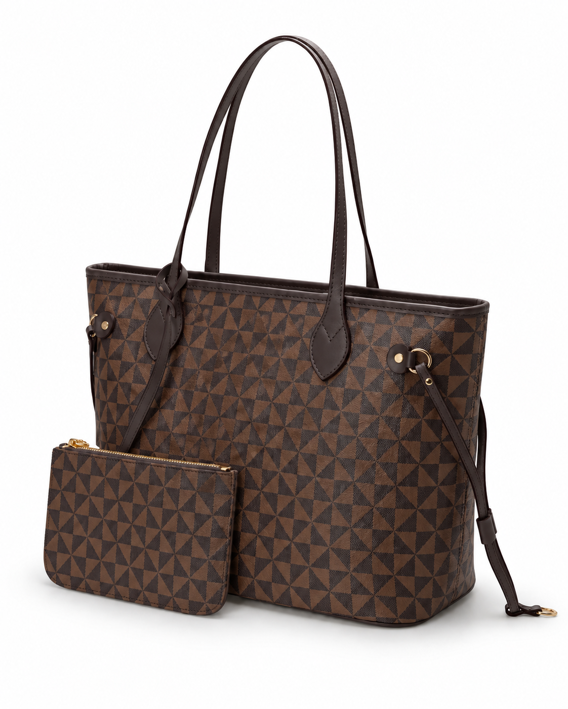 Tessellate Motif Shoulder Tote