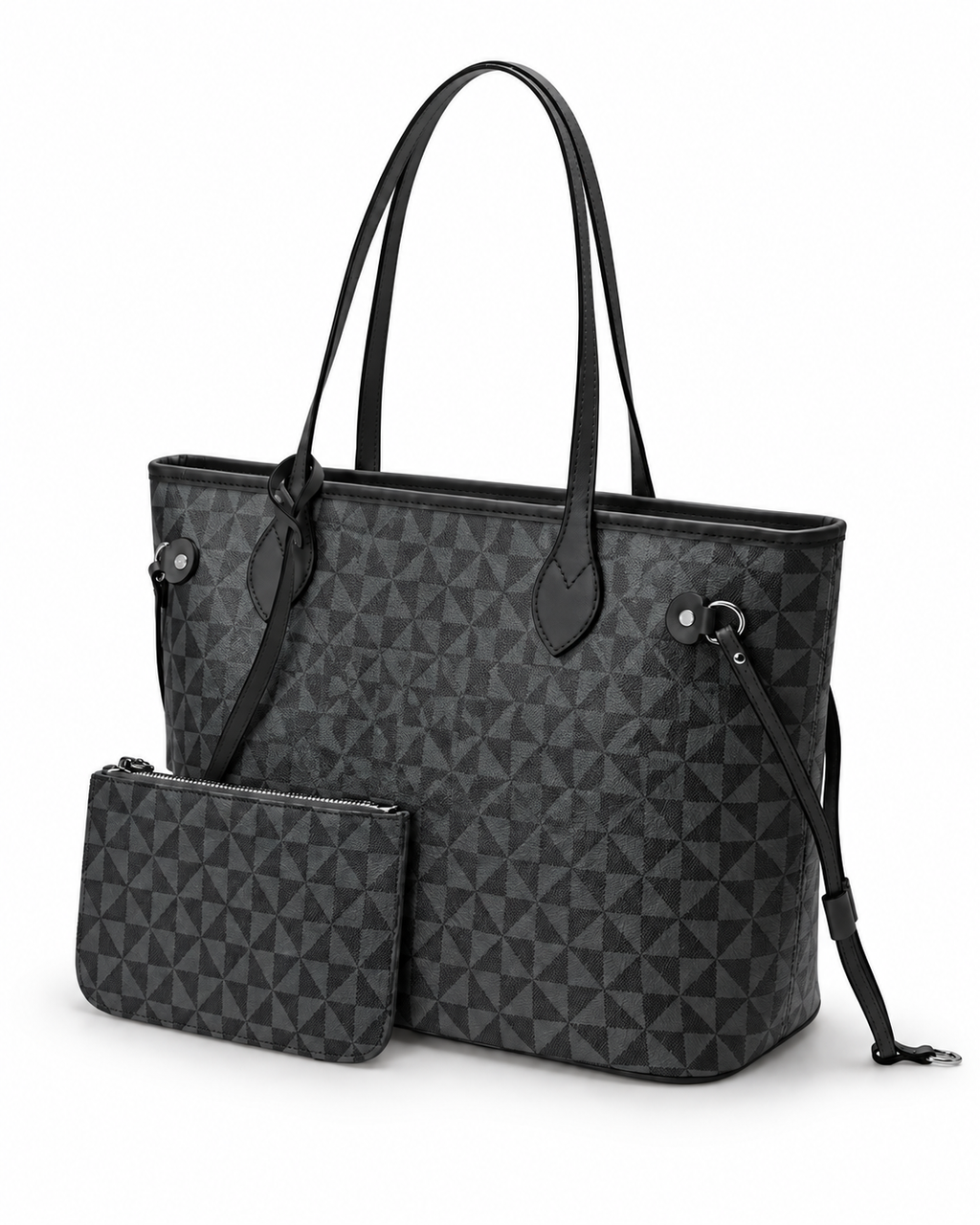 Tessellate Motif Shoulder Tote