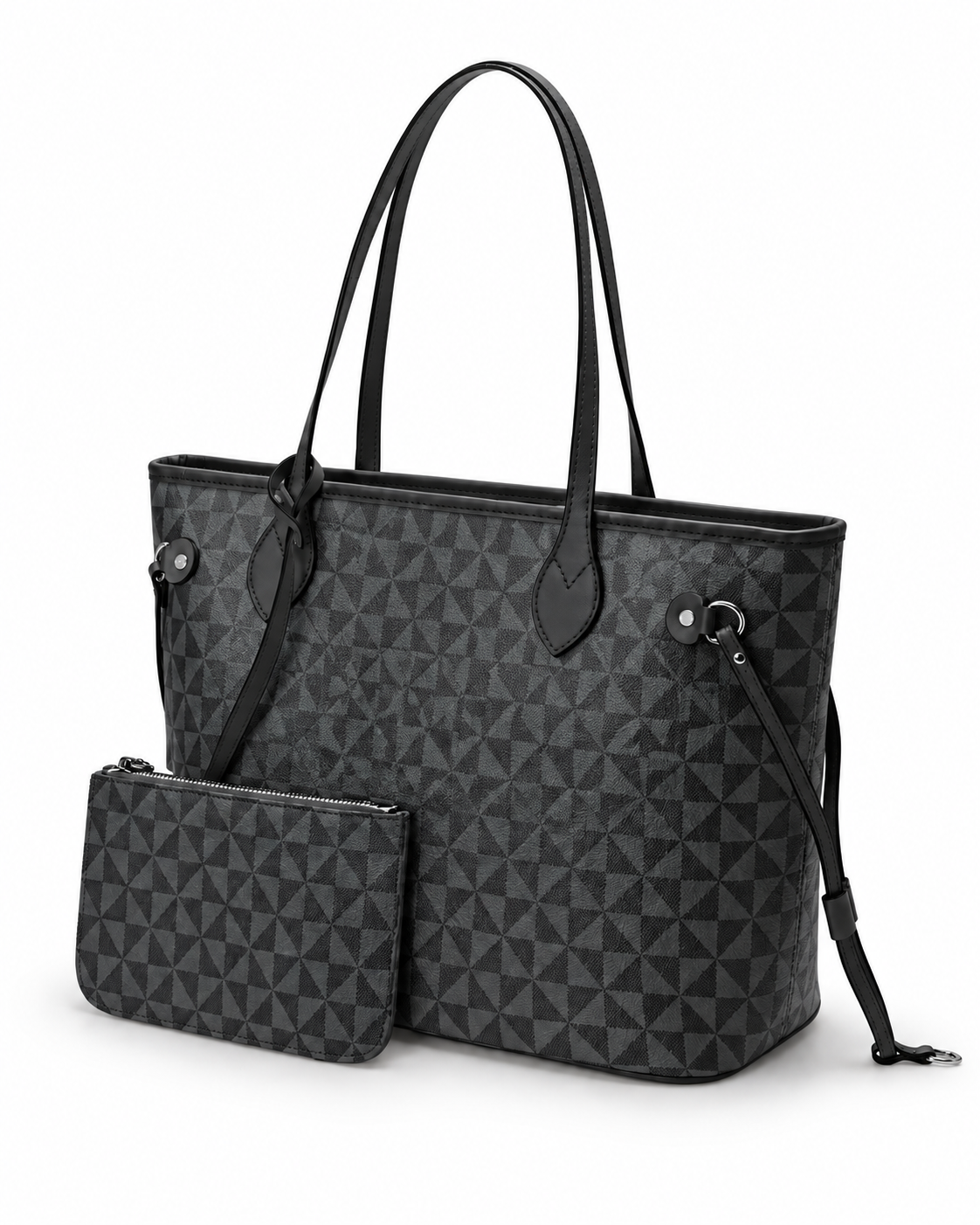 Tessellate Motif Shoulder Tote