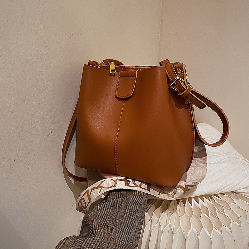 Structured Patterned Strap Bucket Bag, product image 5