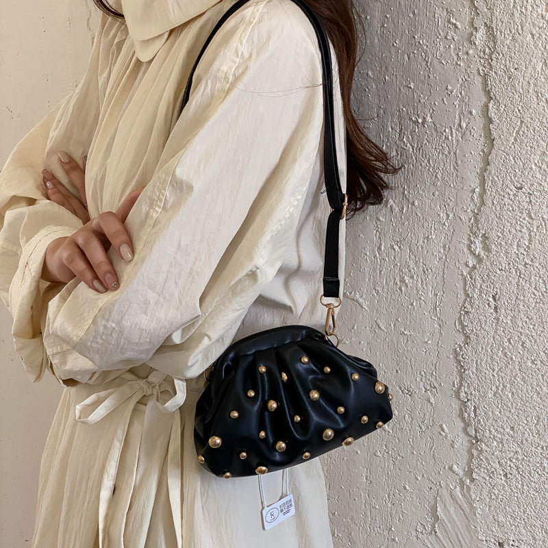 Pleated Dome-Stud Mini Crossbody Bag, product image 10