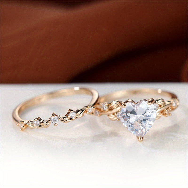 Heart Motif Stackable Ring Set, product image 6