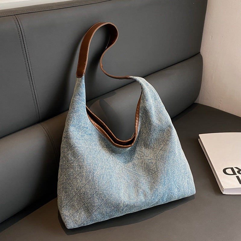 Classic Denim Canvas Shoulder Bag, product image 5