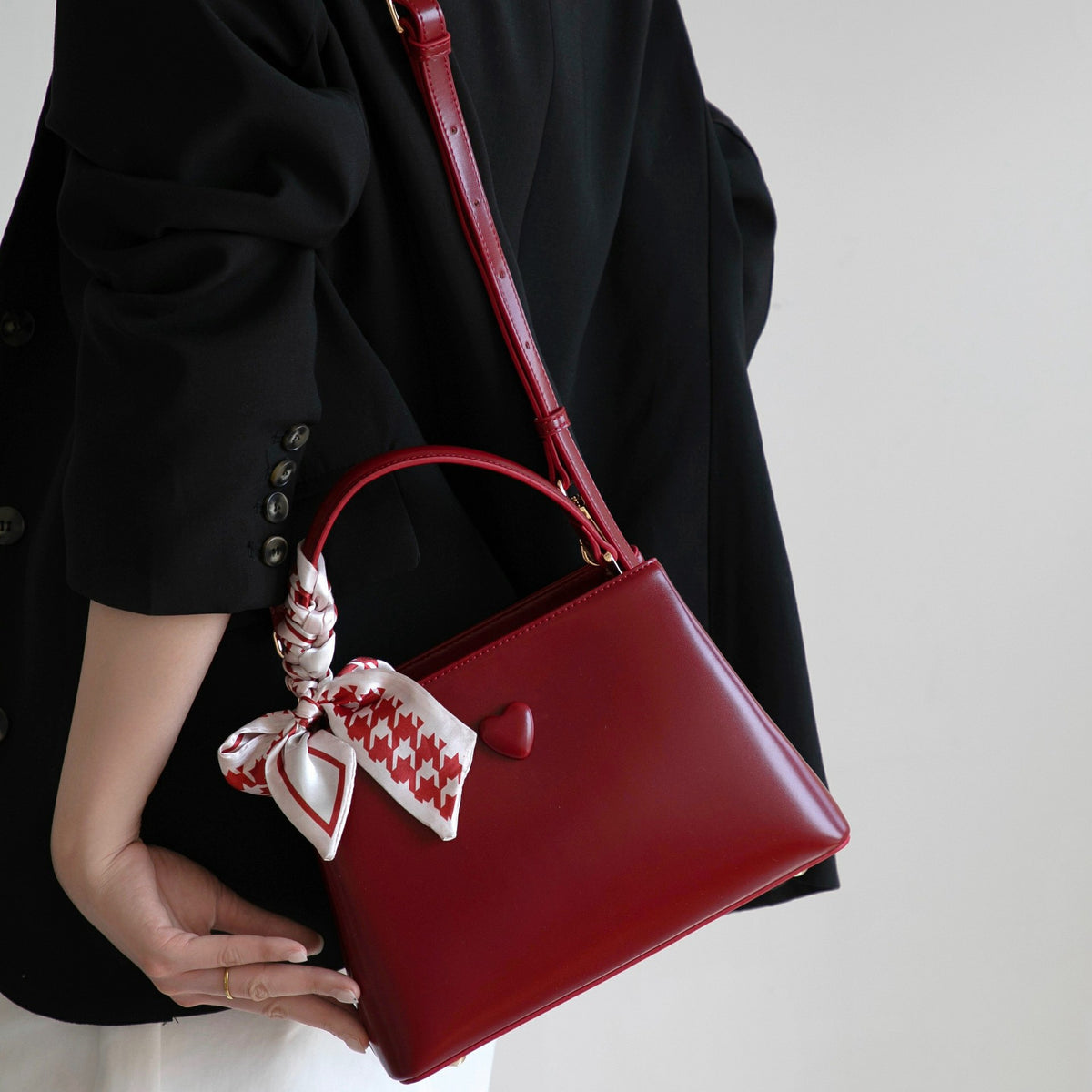Heart Accent Top-Handle Satchel, product image 3